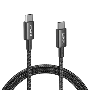 Cable Anker USB-C a USB-C 100W Trenzado – Carga Rápida – 1 m – Blanco