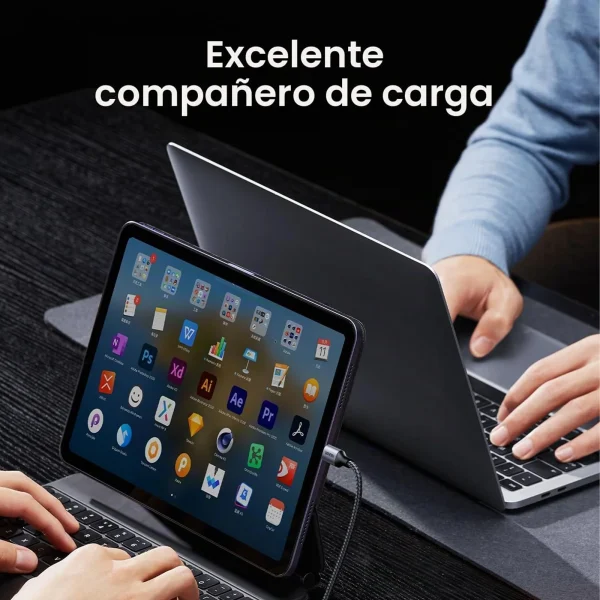 Cable USB-C a USB-C 60W Carga Rápida PD – Ugreen 2 m