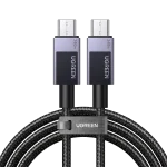 Cable Ugreen USB-C a USB-C 240W Trenzado – Carga Rápida PD 3.1 – 1 m – Gris Espacial
